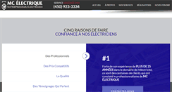 Desktop Screenshot of mcelectrique.com
